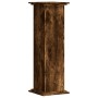 Soportes de plantas madera ingeniería roble ahumado 33x33x100cm de , Soportes para macetas - Ref: Foro24-852982, Precio: 52,4...