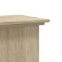 Soportes de plantas madera ingeniería roble Sonoma 33x33x100 cm de , Soportes para macetas - Ref: Foro24-852980, Precio: 51,8...