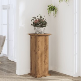 Soportes de planta madera ingeniería roble artisian 33x33x80 cm de , Soportes para macetas - Ref: Foro24-852977, Precio: 41,4...