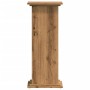 Soportes de planta madera ingeniería roble artisian 33x33x80 cm de , Soportes para macetas - Ref: Foro24-852977, Precio: 41,4...