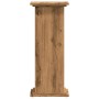 Soportes de planta madera ingeniería roble artisian 33x33x80 cm de , Soportes para macetas - Ref: Foro24-852977, Precio: 41,4...
