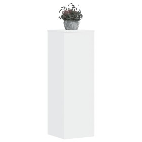 Soportes de plantas 2 uds madera ingeniería blanco 33x33x100 cm de , Soportes para macetas - Ref: Foro24-3307882, Precio: 131...