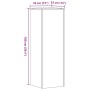 Soportes de plantas 2 uds madera ingeniería blanco 33x33x100 cm de , Soportes para macetas - Ref: Foro24-3307882, Precio: 131...
