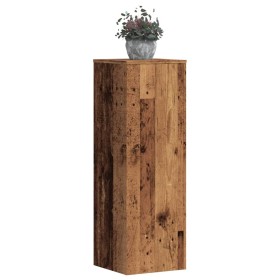 Soportes de plantas 2 uds madera roble envejecido 33x33x100 cm de , Soportes para macetas - Ref: Foro24-3307889, Precio: 99,4...