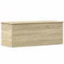 Caja de almacenaje madera ingeniería roble sonoma 90x35x35 cm de , Baúles de almacenamiento - Ref: Foro24-840683, Precio: 65,...