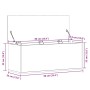 Caja de almacenaje madera ingeniería roble sonoma 90x35x35 cm de , Baúles de almacenamiento - Ref: Foro24-840683, Precio: 65,...
