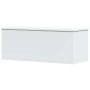 Caja de almacenaje madera de ingeniería blanco 90x35x35 cm de , Baúles de almacenamiento - Ref: Foro24-840681, Precio: 79,51 ...