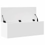Caja de almacenaje madera de ingeniería blanco 102x35x35 cm de , Baúles de almacenamiento - Ref: Foro24-840688, Precio: 99,52...