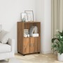 Armario con ruedas madera ingeniería roble artisian 55x40x91 cm de , Aparadores - Ref: Foro24-853190, Precio: 73,60 €, Descue...
