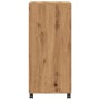 Armario con ruedas madera ingeniería roble artisian 55x40x91 cm de , Aparadores - Ref: Foro24-853190, Precio: 73,60 €, Descue...