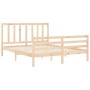 Estructura de cama con cabecero madera maciza 160x200 cm de vidaXL, Camas y somieres - Ref: Foro24-3193866, Precio: 134,71 €,...
