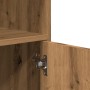 Armario con ruedas madera ingeniería roble artisian 55x40x91 cm de , Aparadores - Ref: Foro24-853190, Precio: 73,60 €, Descue...