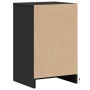 Mesita de noche con luces LED madera de ingeniería negra de , Mesitas de noche - Ref: Foro24-852013, Precio: 76,44 €, Descuen...