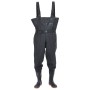 Vadeador de pecho con botas y cinturón negro talla 41 de , Vadeadores para caza y para pesca - Ref: Foro24-4017002, Precio: 4...