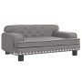 Sofá para niños de cuero sintético gris 70x45x30 cm de , Mobiliario para bebés y niños pequeños - Ref: Foro24-3196303, Precio...