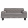 Sofá para niños de cuero sintético gris 70x45x30 cm de , Mobiliario para bebés y niños pequeños - Ref: Foro24-3196303, Precio...