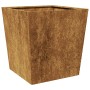 Jardinera de acero oxidado 50x50x50 cm de , Maceteros y jardineras - Ref: Foro24-851078, Precio: 61,38 €, Descuento: %