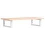 Estante de lavabo de pared de acero y madera maciza de roble de , Tocadores de baño - Ref: Foro24-3302544, Precio: 74,17 €, D...