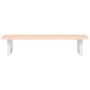 Estante de lavabo de pared de acero y madera maciza de roble de , Tocadores de baño - Ref: Foro24-3302544, Precio: 74,17 €, D...