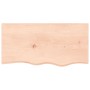 Estante de lavabo de pared de acero y madera maciza de roble de , Tocadores de baño - Ref: Foro24-3302544, Precio: 74,17 €, D...