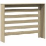 Cubierta de radiador madera ingeniería roble Sonoma 104x20x82cm de , Accesorios para radiadores de calefacción - Ref: Foro24-...