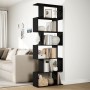 Librería divisora 6 niveles madera ingeniería negra 70x24x193cm de , Librerías y estanterías - Ref: Foro24-858085, Precio: 75...