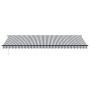 Toldo retráctil automático gris antracita y blanco 600x350 cm de , Toldos - Ref: Foro24-3215822, Precio: 743,77 €, Descuento: %