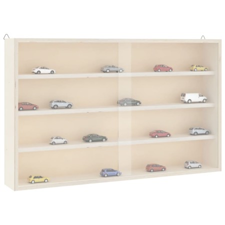 Vitrina de madera para coleccionistas con puertas 60x8,5x37 cm de , Estantes y estanterías - Ref: Foro24-4017386, Precio: 59,...