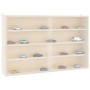 Vitrina de madera para coleccionistas con puertas 60x8,5x37 cm de , Estantes y estanterías - Ref: Foro24-4017386, Precio: 59,...