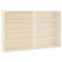 Vitrina de madera para coleccionistas con puertas 60x8,5x37 cm de , Estantes y estanterías - Ref: Foro24-4017386, Precio: 59,...