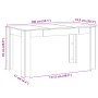 Mesa de comedor madera ingeniería envejecida 140x74,5x76 cm de , Mesas de cocina y de comedor - Ref: Foro24-856572, Precio: 1...