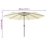 Sombrilla de jardín con luces LED arena 400 cm de , Sombrillas - Ref: Foro24-312530, Precio: 107,51 €, Descuento: %
