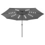 Sombrilla de jardín con luces LED antracita 400 cm de , Sombrillas - Ref: Foro24-312532, Precio: 101,06 €, Descuento: %