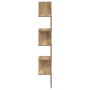Estantería pared de esquina madera roble artisan 20x20x127,5 cm de , Estantes y estanterías - Ref: Foro24-856615, Precio: 38,...