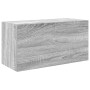 Armario de pared baño madera ingeniería gris Sonoma 60x25x30 cm de , Tocadores de baño - Ref: Foro24-860063, Precio: 47,89 €,...