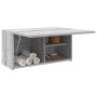 Armario de pared baño madera ingeniería gris Sonoma 60x25x30 cm de , Tocadores de baño - Ref: Foro24-860063, Precio: 47,89 €,...