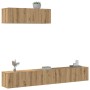 Mueble para TV de pared madera contrachapada artesanal 3 piezas de , Muebles TV - Ref: Foro24-3329206, Precio: 150,92 €, Desc...