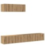 Mueble para TV de pared madera contrachapada artesanal 3 piezas de , Muebles TV - Ref: Foro24-3329206, Precio: 150,92 €, Desc...