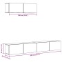 Mueble para TV de pared madera contrachapada artesanal 3 piezas de , Muebles TV - Ref: Foro24-3329206, Precio: 150,92 €, Desc...