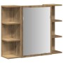 Armario con espejo baño madera roble artisan 80x20,5x64 cm de , Tocadores de baño - Ref: Foro24-856037, Precio: 91,10 €, Desc...