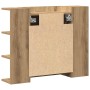 Armario con espejo baño madera roble artisan 80x20,5x64 cm de , Tocadores de baño - Ref: Foro24-856037, Precio: 91,10 €, Desc...