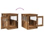 Jaula para perros madera de ingeniería madera vieja 55x75x65 cm de , Casetas para perros - Ref: Foro24-857639, Precio: 89,16 ...