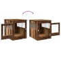 Jaula para perros madera ingeniería madera vieja 64,5x80x71 cm de , Casetas para perros - Ref: Foro24-857645, Precio: 109,09 ...