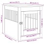 Jaula para perros madera ingeniería madera vieja 64,5x80x71 cm de , Casetas para perros - Ref: Foro24-857645, Precio: 109,09 ...