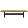 Banco comedor NOAIN patas forma X madera maciza pino de , Bancos de comedor y cocina - Ref: Foro24-4100049, Precio: 151,66 €,...