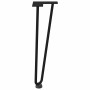 Patas de mesa tipo horquilla 4 uds acero macizo negro 42 cm de , Patas para mesas - Ref: Foro24-4012420, Precio: 44,62 €, Des...