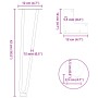 Patas de mesa tipo horquilla 4 uds acero macizo negro 42 cm de , Patas para mesas - Ref: Foro24-4012420, Precio: 44,62 €, Des...