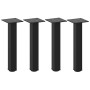 Patas para mesa de centro 4 uds acero negro 30-32 cm de , Patas para mesas - Ref: Foro24-4012448, Precio: 44,39 €, Descuento: %