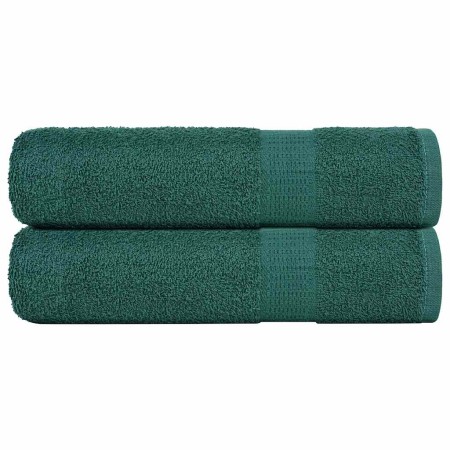 Toallas de mano 2 uds 100% algodón verde 50x100 cm 360 gsm de , Toallas - Ref: Foro24-136854, Precio: 17,12 €, Descuento: %