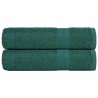 Toallas de mano 2 uds 100% algodón verde 50x100 cm 360 gsm de , Toallas - Ref: Foro24-136854, Precio: 17,12 €, Descuento: %